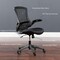 Flash Furniture Black Mesh Swivel Ergonomic Task Chairs, 5PK 5-BL-X-5M-BK-GG - alternate 4